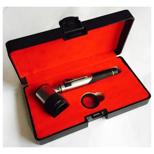 Juego de dermatoscopio con lupa 10x, dermascopio con mango de latón con escala de 0-10mm, herramienta de diagnóstico de piel corporal de Metal, instrumento médico - Product Image 1