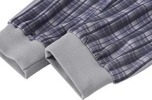 ชุดวอร์มบุผ้าฟลีซแบบมีฮู้ดสำหรับผู้ชายผ้าโพลีเอสเตอร์/ ผ้าฝ้ายกันแบคทีเรียพิมพ์ลายดิจิตอลเอวยางยืดสำหรับฤดูหนาว - Product Image 5