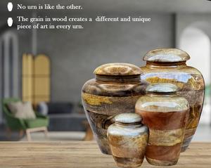 Stunning Mango Wood <b>Urn</b> for Human <b>Ashes</b> Full Size Keepsakes for Adults Children and <b>Pets</b> Engraved Personalization - Product Image 6