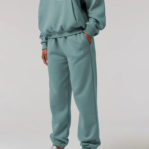 Dernière conception du fabricant : Survêtement d'hiver pour femme, style streetwear, 100 % coton molletonné, couleur unie, respirant - Product Image 5