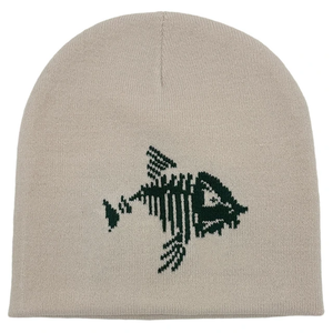 Gorro de calavera cálido de invierno de gran venta del fabricante, gorro Jacquard de pescado Vintage con puño corto y logotipo personalizado para viajes - Product Image 2