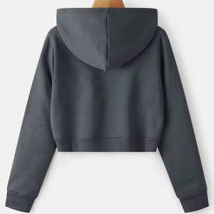 Sweat-shirts d'hiver pour femmes de haute qualité, vente chaude, coupe ajustée, design personnalisé avec badge, 100% coton canvas, logo de marque personnalisé - Product Image 6