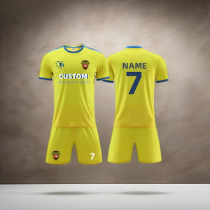 Uniforme de Fútbol Personalizado al por Mayor, Logotipo Personalizado, Jersey Ligero de Poliéster Transpirable con Impresión por Transferencia de Calor - Product Image 5