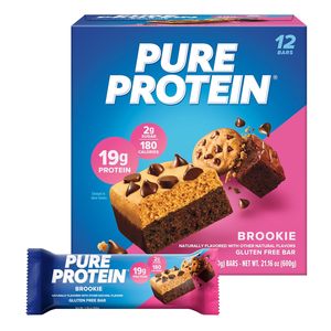 Pure <b>Protein</b> Brookie <b>Protein</b> Bars – 20g <b>Protein</b>, 3g Sugar, 190 Calories (12 count) - Product Image 4