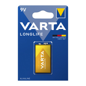 Pila Alcalina Varta Longlife Transistor 9v Bl.1 Pz - Product Image 1