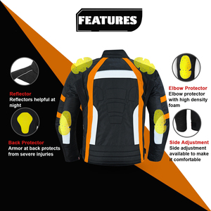 Vêtements de sport personnalisés pour hommes pour motos et courses de voitures Veste de moto Enduro en tissu Cordura respirant Rembourrage en mousse Impact Armor - Product Image 4