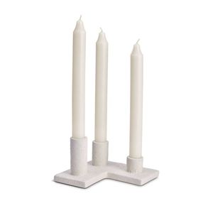 เชิงเทียนโลหะสีขาวด้านสำหรับตกแต่งบ้านหรูหรามีสไตล์น่ารัก - Product Image 5