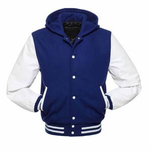 Lettermen blanco liso reloj trabajo personalizado bordado Logo en blanco hecho a medida chaqueta universitaria de béisbol - Product Image 4