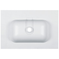 Lavabo rectangulaire en résine mélamine à poser sur comptoir pour projets hôteliers et d'appartements