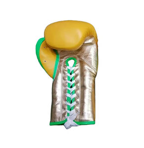 Guantes de Boxeo de Cuero Hechos a Medida con Cordones para la Muñeca, Absorben la Humedad, Nuevo Diseño, Guantes de Entrenamiento de Boxeo para Hombre - Product Image 4