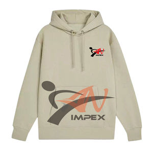 Sudadera con capucha para hombre con logotipo de impresión personalizado de alta calidad Material personalizado Sudadera con capucha flexible para hombre - Product Image 3