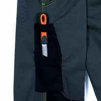 Combinaison de travail haute visibilité imperméable en mélange de coton, personnalisable pour homme, réfléchissante, de haute qualité, certifiée GS, avec détection des aiguilles