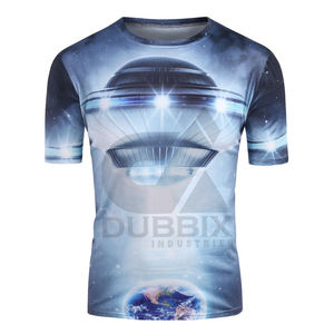 Oem sublimación en blanco poliéster camisetas 3D impreso tinte completo camisetas personalizadas sublimación Ringer camisetas - Product Image 2