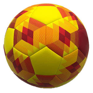 Coloré rayé impression équipe sport Match entraînement Pu ballon de Football professionnel taille personnalisée Football Football - Product Image 5