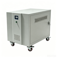 Transformateur d'isolement sec triphasé 10 kVA avec roues mobiles, entrée 380 V-440 V, sortie 110 V-220 V, 50/60 Hz, certifié CE ISO