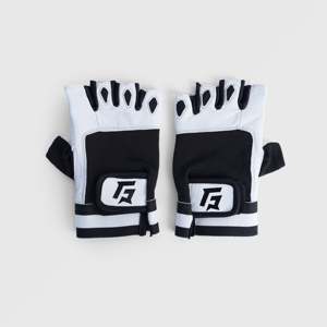 Guantes de Cuero Grip Force Duo (Negro-Blanco) para Levantamiento de Pesas - Product Image 1