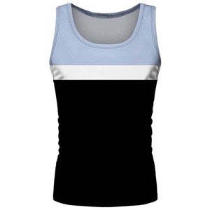 Bloc couleur nouveau Style de mode hommes vêtements débardeurs grande taille coton respirant haute rue dernière conception col rond débardeurs - Product Image 6