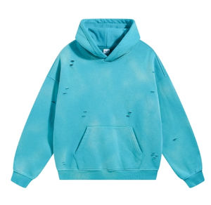 Sweat à capuche oversize pour homme, personnalisé, en molleton de coton, délavé à l'acide, manches longues, style streetwear sportif - Product Image 1