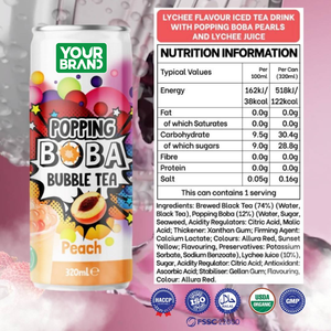 Nhà máy nước giải khát-320ml popping bong bóng BOBA trà nước trái cây uống: xoài, dâu tây, Vải thiều, đào-Miễn phí mẫu-nhãn hiệu riêng OEM - Product Image 2
