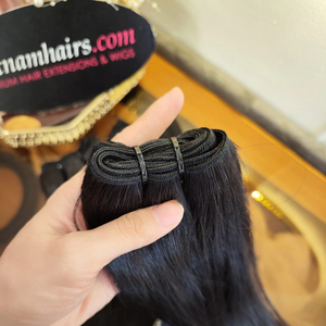 Vente en gros 2025 Meilleur prix Qualité supérieure 100% Extensions de cheveux humains Remy vietnamiens Trame de cheveux à cuticules complètes - Product Image 1