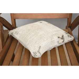 Luxury 18x18 Beige Kilim Patchwork Wool <b>Pillow</b> 12x12 Inch Rustic Floral Print Throw <b>Pillow</b> for Bedding Floor Portable Woven - Product Image 4