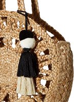 Tas Selempang Rajut Jute Ramah Lingkungan Buatan Tangan 2025 dengan Rumbai untuk Wanita, Tas Bahu Crochet Boho oleh Pemasok Tyntra India