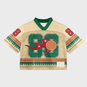 Ropa de calle personalizada ropa deportiva hombres Boxy Jersey camisa personalizada poliéster bordado sublimación fútbol americano Jerseys camiseta - Product Image 3