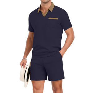 2025 camiseta informal transpirable de calle alta para hombre, ropa de verano para hombre, conjuntos de pantalones cortos, camisetas de manga corta, traje de gimnasio, conjuntos de gran tamaño para hombre - Product Image 1