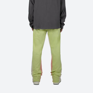 Pantalons de survêtement évasés en polyester/coton pour homme, logo personnalisé, joggers, hip hop, lavage moyen, streetwear, anti-froissement, peinture graffiti, léger - Product Image 4