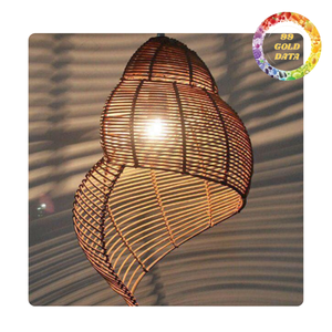 Lámpara de jaula de bambú única de Vietnam | Material ecológico | Varios tamaños y formas - Product Image 4