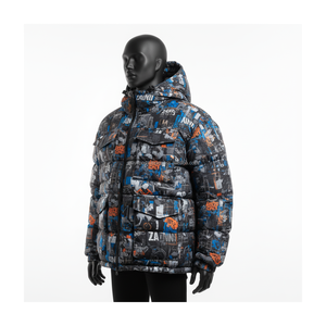 Premium Hommes Doudoune 340 GSM Durable Polyester Tissu Multi Couleur Street Style Imprimer Logo Personnalisé Doudoune Veste pour homme - Product Image 3