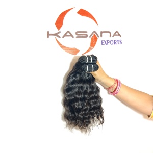 Paquete sin procesar, máquina vietnamita, doble trama, procesamiento de ondas profundas, ninguna cutícula alineada, onda profunda, venta al por mayor, cabello humano - Product Image 4