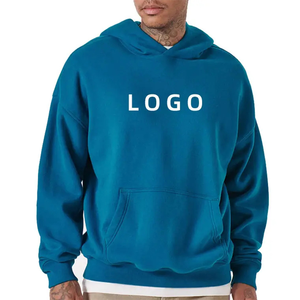 OEM 100% Cotton <b>Thick</b> Heavy French Terry Blank Oversized Pullover for <b>Men</b> Custom Logo <b>Hoodies</b> & Sweatshirts for Streetwear - Product Image 6