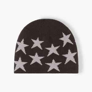 หมวกบีนนี่ถักแบบหนาแฟชั่นกำหนดได้เองหมวกผ้าแจ็คการ์ดใส่ได้ทั้งชายและหญิงสำหรับฤดูหนาว - Product Image 3