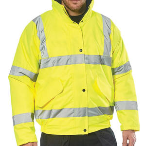 Sitio de construcción Chaqueta de seguridad de invierno Abrigo Chubasquero DE SEGURIDAD impermeable reflectante grueso con logotipo personalizable - Product Image 4