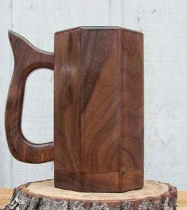 Taza de Madera Hecha a Mano Más Vendida, Taza de Madera Natural Portátil para Café, Té y Leche, Disponible para la Venta desde India - Product Image 5