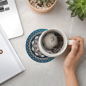 Juego de posavasos de madera de alta resistencia, creado para ofrecer un diseño elegante y una protección duradera de la superficie diariamente. - Product Image 4