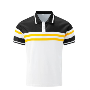 2025 vente en gros vêtements actifs solide respirant décontracté pour chemises homme Logo personnalisé broderie col tournant Golf hommes pour - Product Image 1