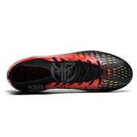 Vente en gros de chaussures de football crampons antidérapants légers chaussures d'entraînement de football en plein air avec logo personnalisé