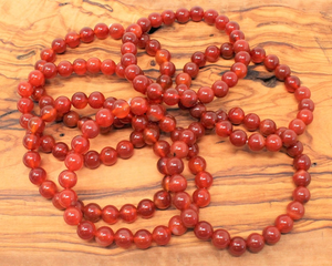 Wholesale 8mm Natural Red Carnelian Stone Beads <b>Bracelet</b> Star Quality for <b>Healing</b> Meditation Shrekha Creations Gemstone Jewelry - Product Image 6