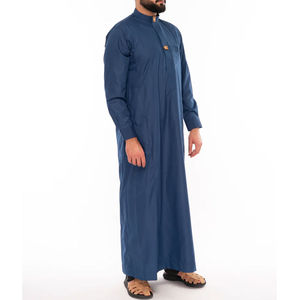 Vêtements islamiques confortables à manches longues, style Moyen-Orient, prix bas, Jubbah de qualité supérieure, conçu sur mesure pour hommes - Product Image 3