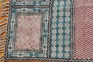 100% tapis de créateur en coton traditionnel avec travail de broderie pour la décoration intérieure multi-motifs pour une utilisation en voiture - Product Image 2