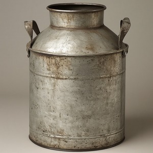 Boîte à lait galvanisée de style ferme avec poignées solides, parfaite pour la cuisine, le jardin, la maison et les espaces décoratifs rustiques - Product Image 4