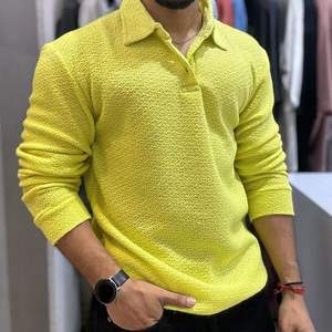 เสื้อโปโลผ้าซาตินแขนยาวแขนยาวแบบเต็มตัวระบายอากาศได้ดี - Product Image 5