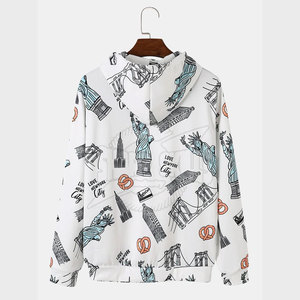 Sweat-shirts à sublimation de haute qualité, best-sellers, streetwear d'hiver, design à motif uni, teinture unie, col à capuche, personnalisables - Product Image 2