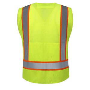 Chaleco de seguridad de lona transpirable informal hecho a medida de material de gran calidad - Product Image 2