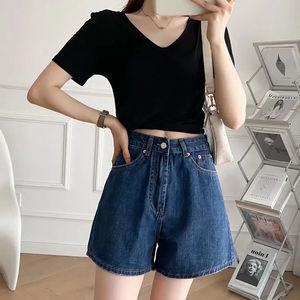 Shorts pour femmes de qualité supérieure Bermuda en jean Short en jean Short en jean Logo personnalisé Fabriqué au Pakistan tenue décontracté personnalisé daigne - Product Image 2