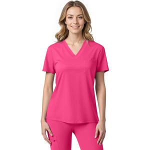 Uniformes de enfermería conjuntos para mujeres trajes de limpieza médica algodón poliéster Spandex tela Jogger pantalones al por mayor con chaquetas - Product Image 1