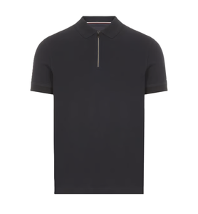 Top Deal Custom Design <b>Men's</b> Polo <b>Shirt</b> Half Sleeve Half-Zip Solid Pattern Zipper Knit Polo <b>Shirt</b> Made in Bangladesh - Product Image 4