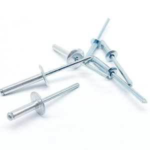 Remache ciego de extremo abierto con brida grande de aluminio y acero 1_8 para automoción - Product Image 1